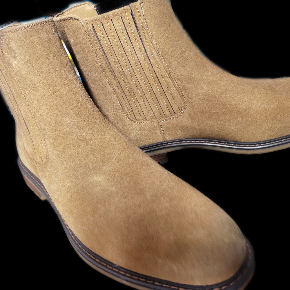 Men's Tan Suede Chelsea Boots